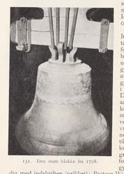 Den store klokka, støpt i 1798. Fra Nøtterø, utgitt 1922.