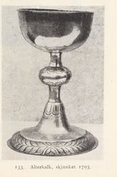 Alterkalk, gitt i 1793. Fra Nøtterø, utgitt 1922.