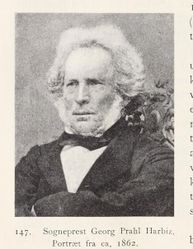 Georg Prahl Harbitz (1802–1889), sokneprest og stortingspresident. Fra Nøtterø, utgitt 1922.