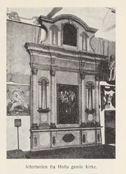 Altertavla. Fra boka Holla, utgitt 1925.