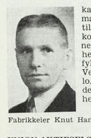 Grunnleggaren av Trio Bryggeri, Knut Hansson Kåsa. Foto: "Norske næringsliv" skannet side nr. 701. nb.no Nasjonalbiblioteket