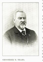 Grosserer Marentius Thams, født 1836 i Fredrikstad, død 1907 i Meldal. Foto: Det gamle og det nye Trondhjem (Richter, 1906)