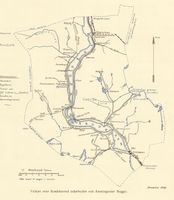 Kart over Krødsherad fra 1913. Illustrasjon fra boka "Krødsherred" av Ivar Sæter, utgitt 1914.