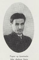 John Andreas Savio. Portrett fra boka I lys av østenstjernen, utgitt av Norsk Luthersk Forlag, Oslo, 1948.