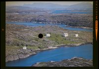 Flyfoto fra Kversøyna, 1961. Foto: Nasjonalbiblioteket/Widerøes Flyveselskap.