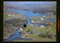 Flyfoto fra Kversøyna, 1961. Nasjonalbiblioteket/Widerøes Flyveselskap.
