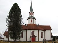 Kirken sett fra nord. Foto: Siri Johannessen (2010).