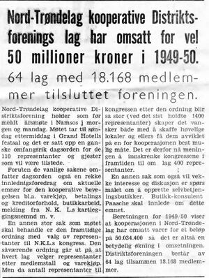 Nord-Trøndelag Kooperative Distrikstlag i Namdal Arbeiderblad 28.10. 1950.jpg