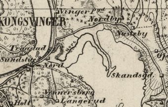 Nordby under Nesteby Kongsvinger kart 1883.jpg