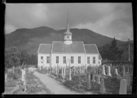 Eid kyrkje, ei tømra langkyrkje frå 1849.