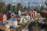 Funksjonalistisk villabebyggelse på Lofthus. Foto: Leif-Harald Ruud (2015)