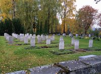 Krigsgraver på Nordre gravlund på Lillehammer. Foto: Elin Olsen