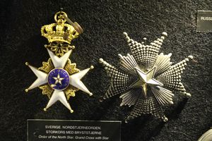 Nordstjerneorden storkors med bryststjerne Don Pedro Christensen.JPG