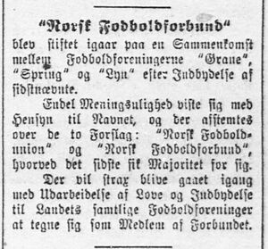 Norges Fotballforbund stiftelse Aftenposten faksimile 1902.JPG