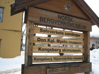 8. Norsk bergverksmuseum Kongsberg skilt 2006.jpg