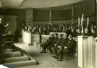 Motiv fra åpningshøytideligheten for Norsk Sjøfartsmuseum 7. mai 1929. Foto: Ukjent/Norsk Maritimt Museum