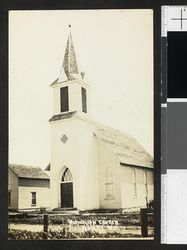 Den norske kirka i Amery, Polk County. Foto: Ukjent / Nasjonalbiblioteket
