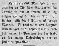 265. Notis i avisa Banneret fra Kristiansund 15.8.1892.jpg