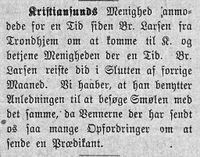 28. Notis i avisa Banneret fra Kristiansund 15.8.1892.jpg