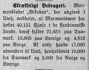 Notis i avisa Banneret om Mormonerne 15.8.1892.jpg