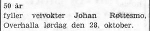 Notis om 50-årsdag i Namdal Arbeiderblad 28. 10.1950.jpg