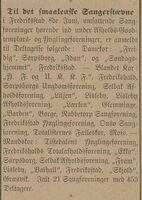 Slik skrev Moss Tilskuer 15. mai 1902 om Smaalenenes sangerforbunds sangerstevne i Fredrikstad 8. juni 1902.