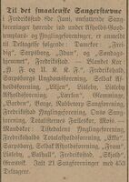 Slik skrev Moss Tilskuer 15.mai 1902 om Smaalenenes sangerforbunds sangerstevne i Fredrikstad 8. juni 1902.