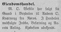 196. Notis om eiendomshandel i Østerdølen 05. 08 1904.jpg