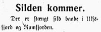 15. Notis om sildeinnsig i Harstad Tidende 24. juli 1913.jpg