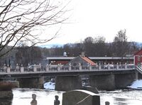 Nybrua sett fra Magasinparken ved Tinius Olsens gate. Foto: Stig Rune Pedersen