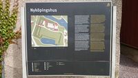 Kart over museet og friområdet på Nyköpingshus. Slottet ligger i sentrum av Nyköping. Foto: Siri Iversen (2015).