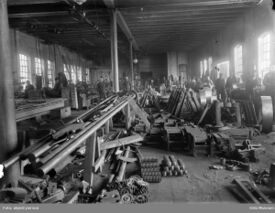 Verkstedshall. Foto: Oslo Museum (1900–1905).