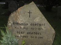 Enkelt innhogd kors, Grefsen kirkegård. Foto: Stig Rune Pedersen (2014).