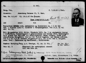 Ole Berg 1890–1968 Kjesäterkartoteket.PNG