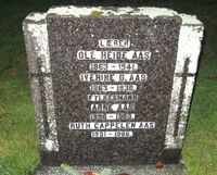 Gravminne, lærer Ole Heide Aas (1863-1941). Foto: Stig Rune Pedersen