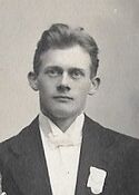 Ole Olsen på Stord i 1914, 20 år gammel. Foto: Ukjent