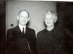 Ole og Martha Truber i Moss, i 1961. Foto: Ukjent