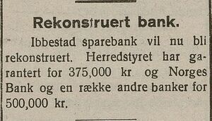 Om Ibestad Sparebanks vansker i Laagendalsposten 23.10.1922.jpg