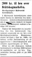 19. Om bru over Bråttskogmarkelva i Kolvereid herredsstyre i Namdal Arbeiderblad 28.10.1950.jpg