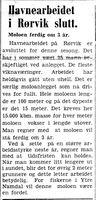 24. Om havnearbeidet og molo i Rørvik i Namdal Arbeiderblad 28.10.1950.jpg