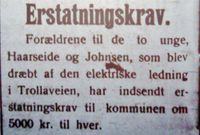 67. Om privat erstatningssak mot kommunen i Narvik i Ofotens Tidende 9. juli 1912.JPG