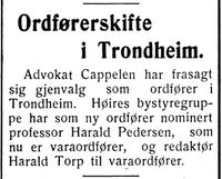 218. Om skifte av ordfører i Trondheim i Nord-Trøndelag og Nordenfjeldsk Tidende 18. 12. 1934.jpg