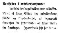 387. Omtale av årsfesten i Arbeidersamfundet i Mjølner 15.3.1898.jpg
