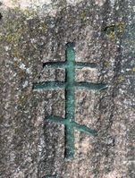Ortodoks kors på gravminne på Vestre Aker kirkegård. Foto: Stig Rune Pedersen (2015).