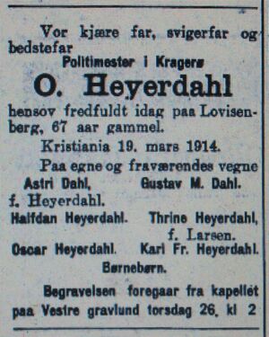 Oscar Heyerdahl faksimile dødsannonse Aftenposten 1914.JPG