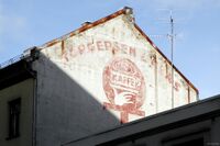 Reklame for Torgersen & Co AS Kaffe på gavelveggen til Bernt Ankers gate 6B. Foto: Roy Olsen