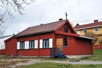 Nr. 16, «Hamborg», husmannsplass under Nordberg gård. Nå del av Hamborgplassen barnehage. Foto: Roy Olsen (2014).