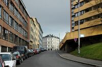 Sørligata sett mot Sørli plass. Foto: Roy Olsen (2007).