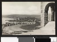 Utsikt fra Sjømannsskolen. Ukjent år. Foto: Mittet/Nasjonalbiblioteket