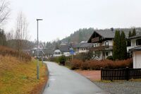 Parti fra Vinterveien. Bebyggelsen tilhører Oscar Dahls vei. Foto: Leif-Harald Ruud (2015)